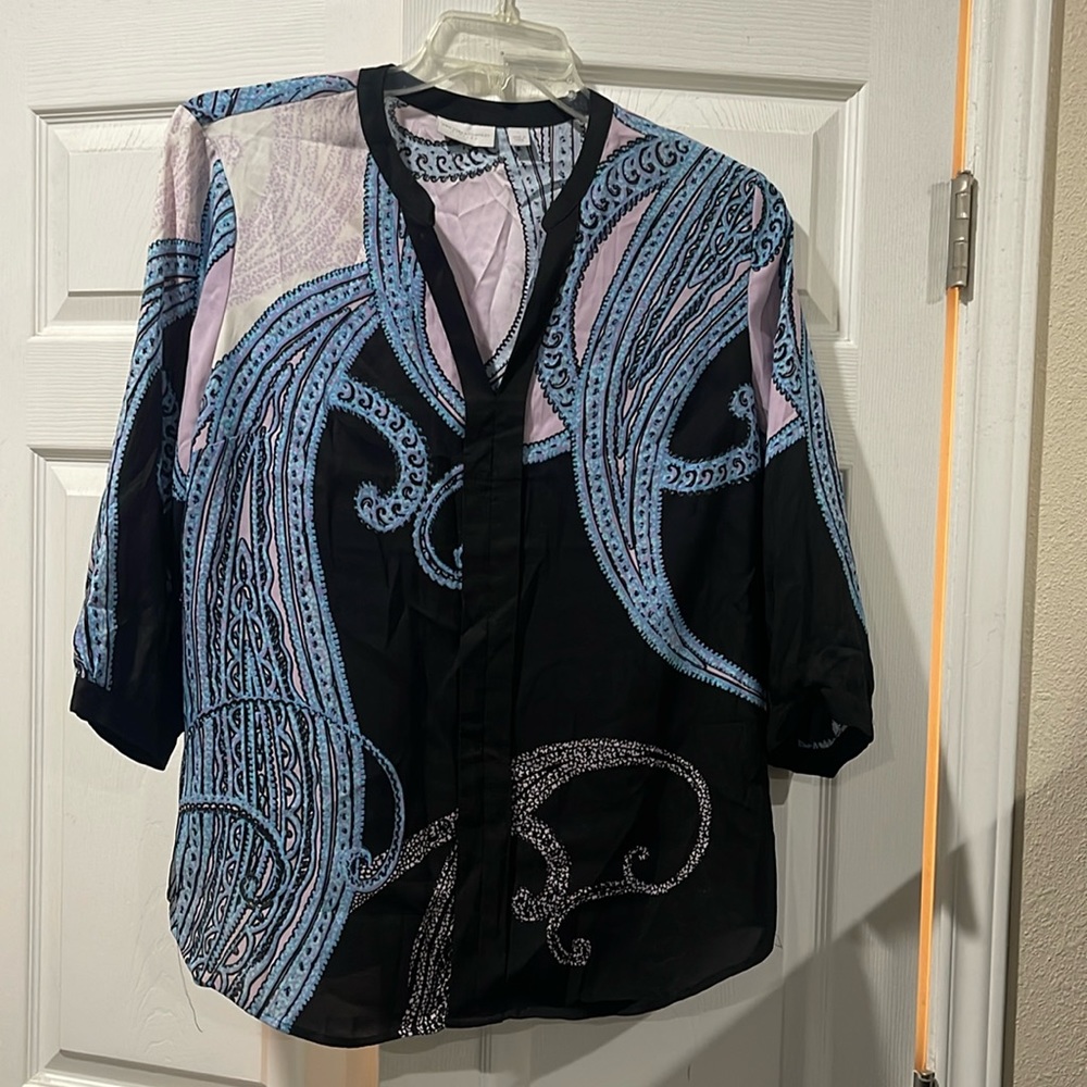 New York & Company, 3/4 sleeve multi-color top